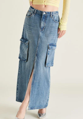 Benson Skirt - Blue Denim - 2