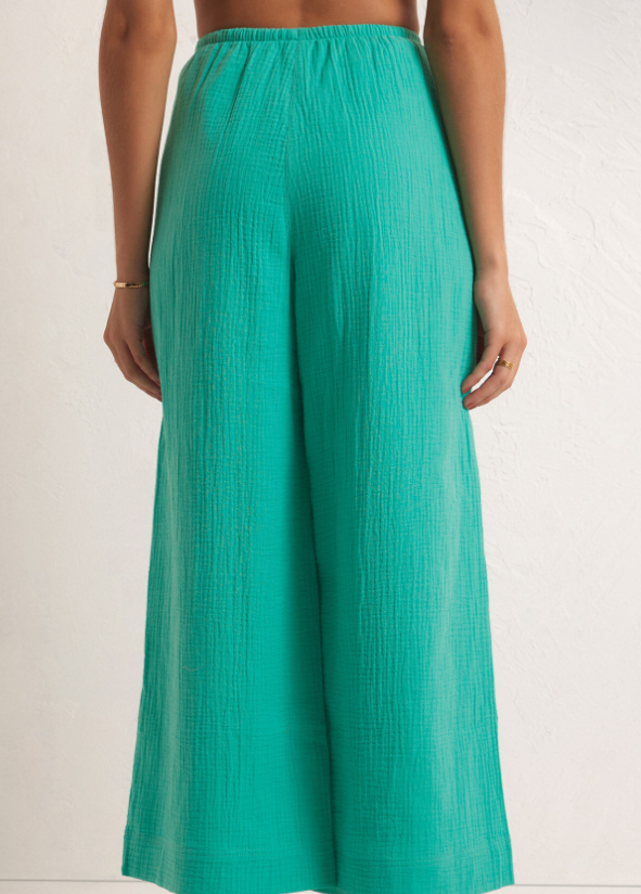 Barbados Gauze Pant - Cabana Green - Xs