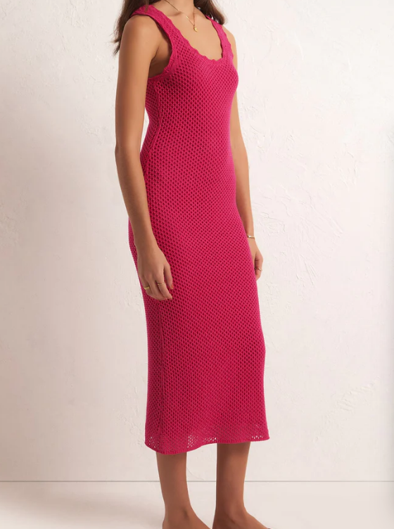 Ibiza Sweater Dress - Dragon Fruit - Xs