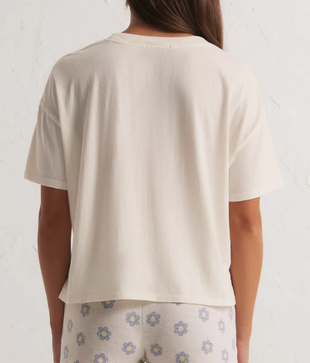 Happy Place Tee - Bone