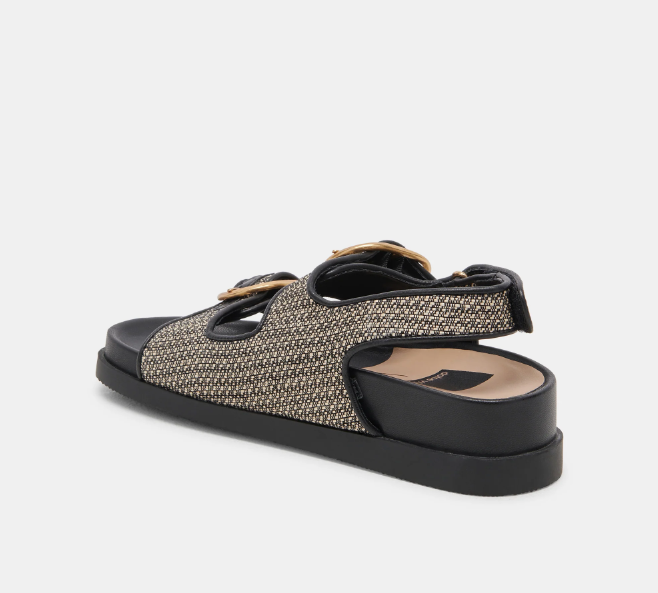 Starla Sandal- Black Multi Woven