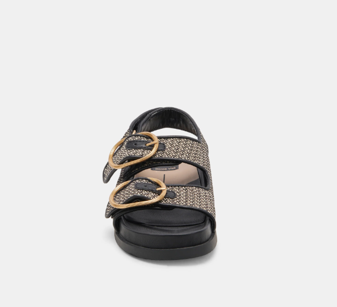 Starla Sandal- Black Multi Woven - 6