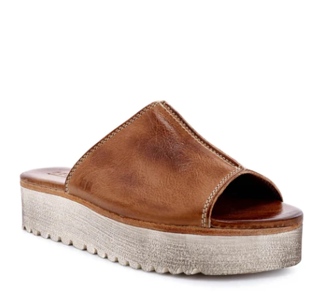 Fairlee Platform Sandal - Tan Rustic - 6