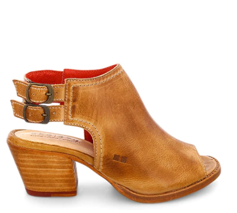 Ireni Wooden Heel - Tan Rustic