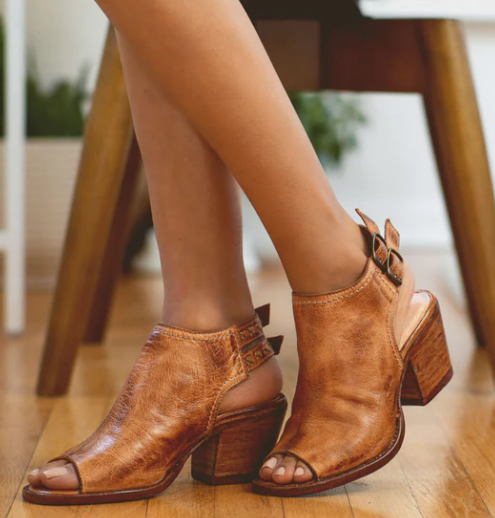 Ireni Wooden Heel - Tan Rustic - 6