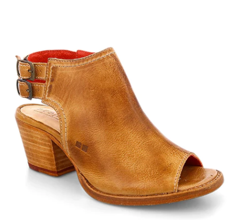 Ireni Wooden Heel - Tan Rustic