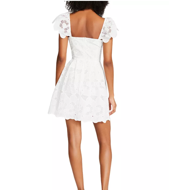 Sierra Eyelet Dress - White - 0