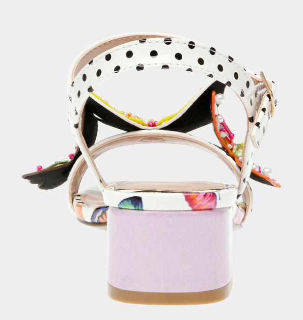 Lotty Butterfly Heel- White