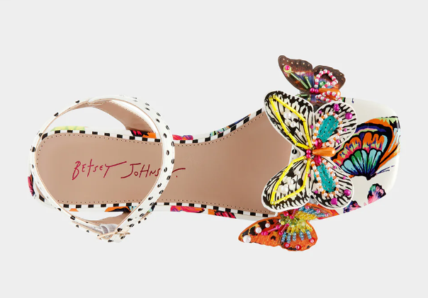 Lotty Butterfly Heel- White