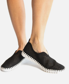 Tulip Slip On - Blk/Wht - 40 (9)