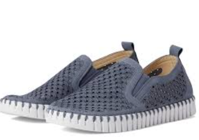Tulip Flat Slip On - Grey Blue - 41 (10)