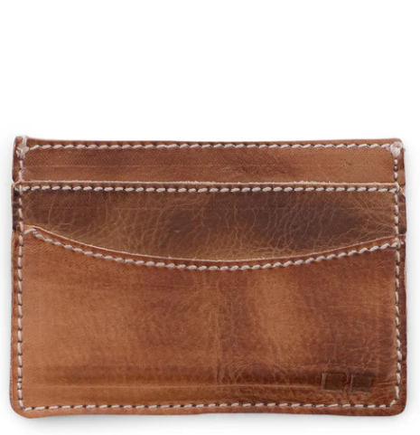 Tan Rustic Chuck Compact Card Wallet