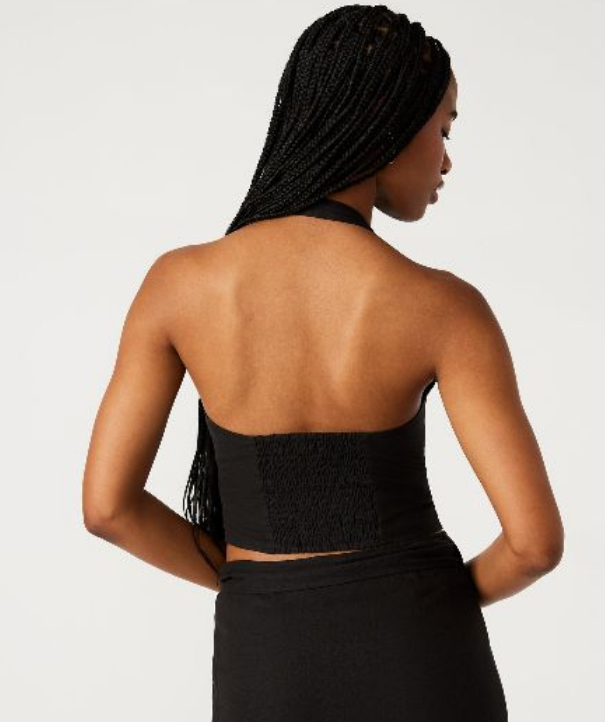 Wolfe Halter Top - Blk - Xs