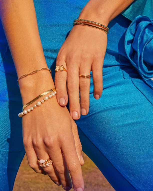 Courtney Paperclip Bracelet Gold