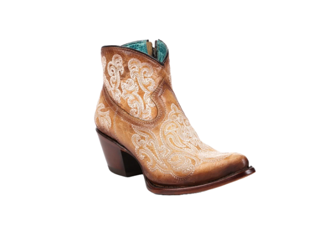Ld Straw-Blue Luminescent Embroidery J Toe - 6