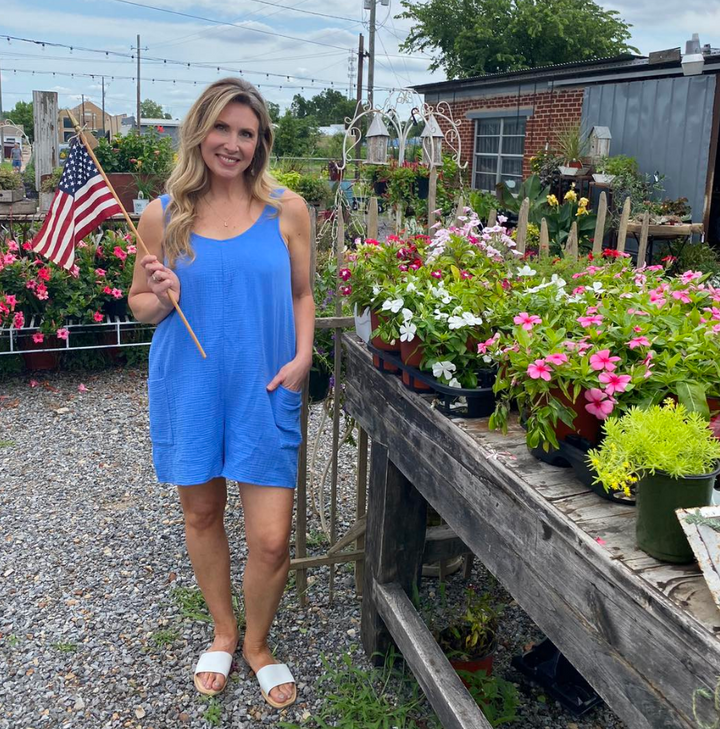Calibri Romper - Blue Wave - Lg