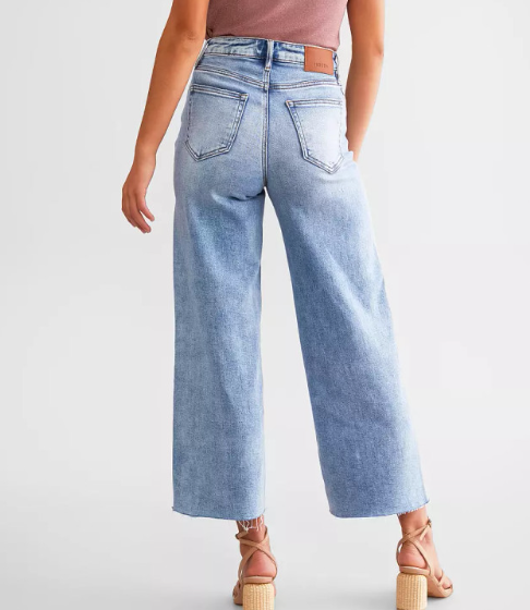 Nori High Waist Crop Wide Pant M. Light