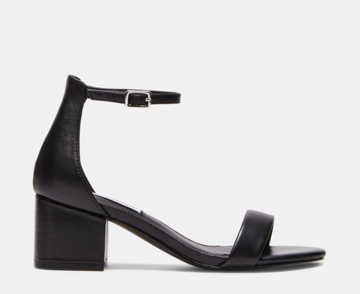 Irenee Heel - Black Leather