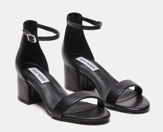 Irenee Heel - Black Leather