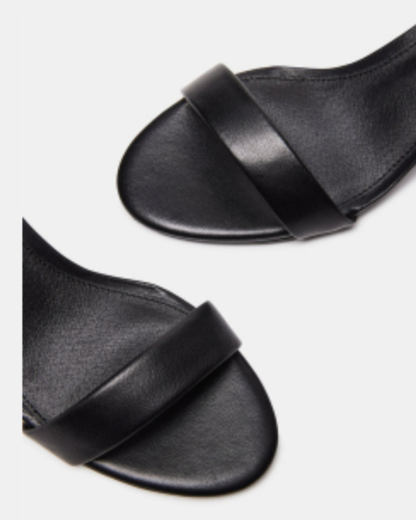 Irenee Heel - Black Leather - 6