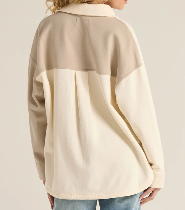 All Day Colorblock Jacket - Sea Salt - Xs