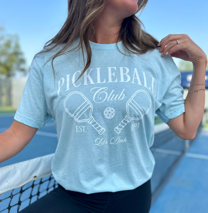 Pickleball Tee- Blue - S