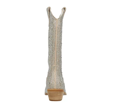 Redford Rhinestone Western Boot- Gold