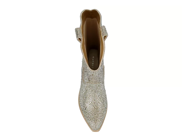 Redford Rhinestone Western Boot- Gold - 6