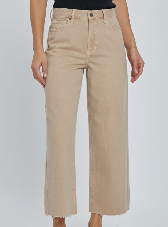 Nori Khaki Clean Cropped Wide Leg - 25