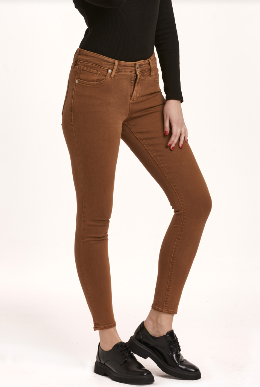 Gisele Skinny Jean- Burnt Sienna