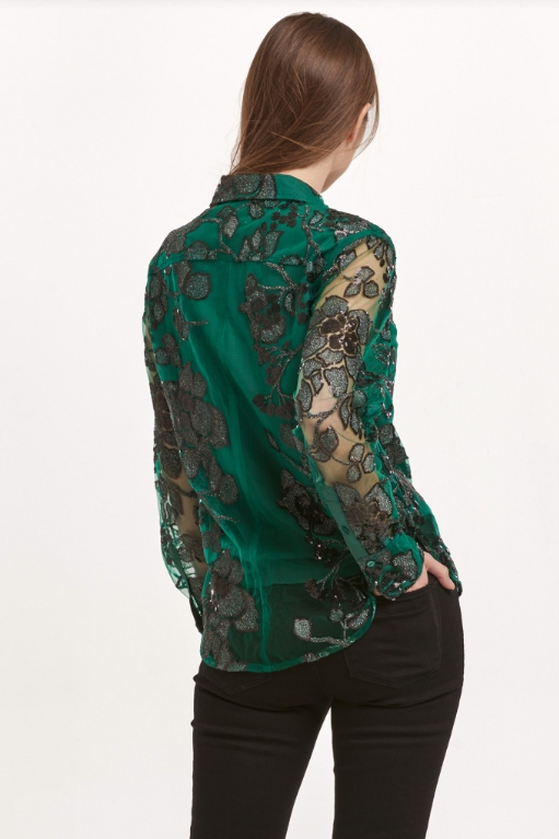 Gaia Top- Emerald Gardenia