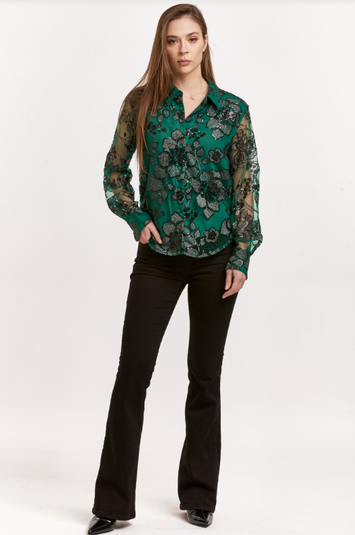 Gaia Top- Emerald Gardenia