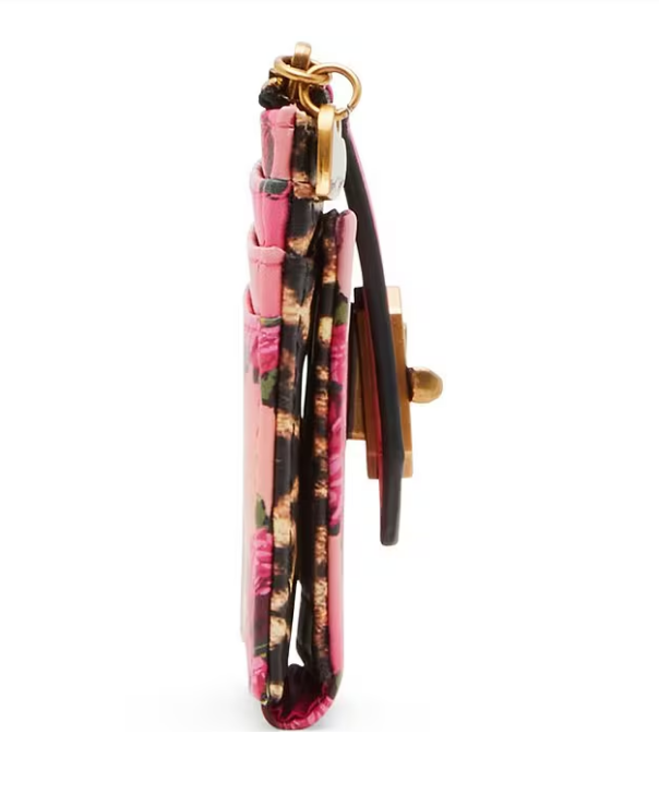 Bifold Wallet- Leopard Floral Pink Multi