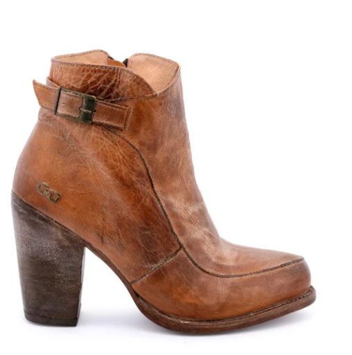 Isla Bootie Heel - Tan Rustic