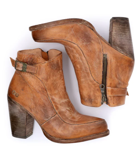 Isla Bootie Heel - Tan Rustic - 6