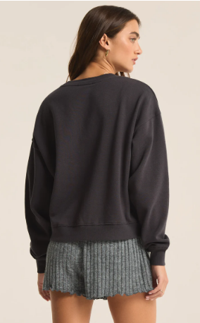 Brunch Club Sweatshirt- Black Sand