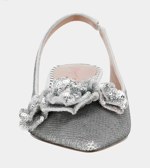Aurorra Kitten Heel -Silver