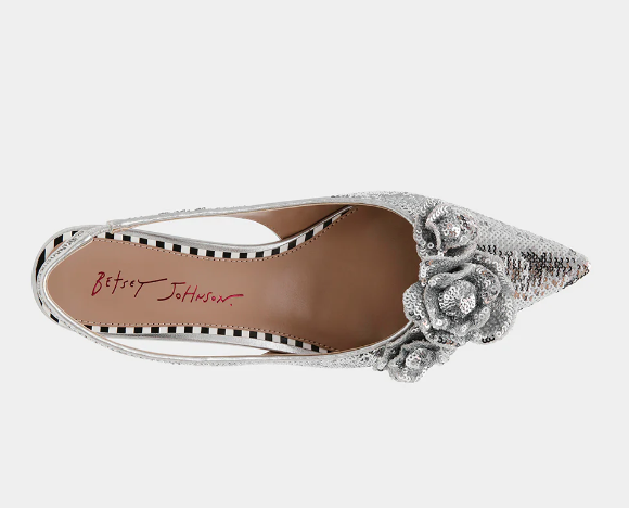 Aurorra Kitten Heel -Silver