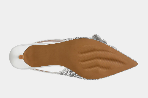Aurorra Kitten Heel -Silver - 6