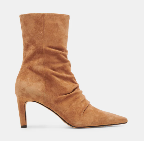 Fernly Heel Boot - Pecan Suede - 6
