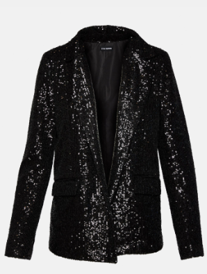 Payton Sequin Blazer - Blk - Xs