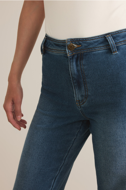 Rilynn Wide leg Denim Trouser- Vintage Indigo