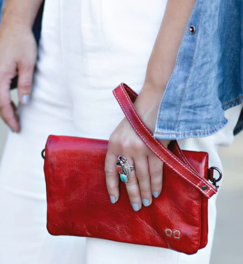 Cadence Crossbody- Red Rustic