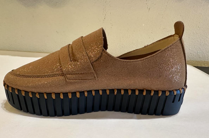 Tulip Loafer Platform- Nougat/BLK