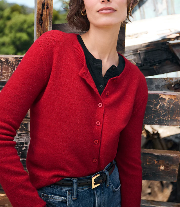 Outlook Cardigan Haute Red