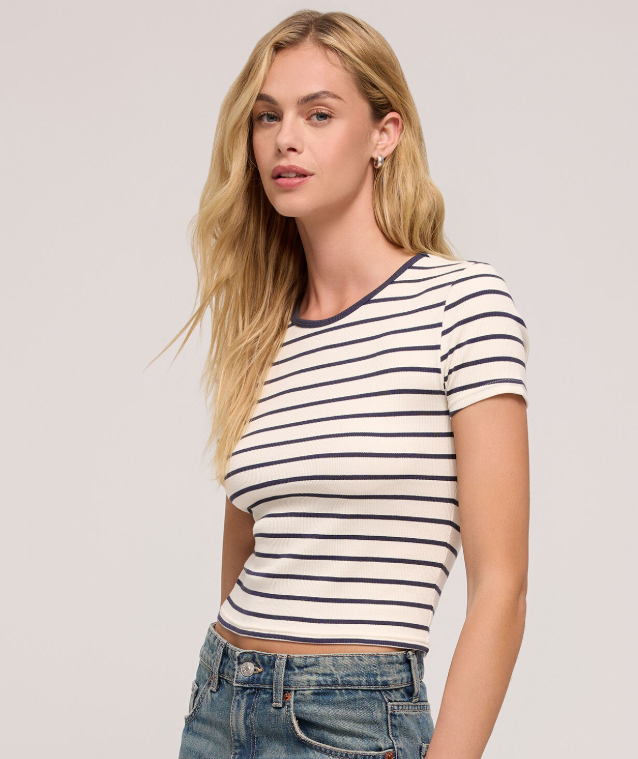 Saxton Striped Tee- Supernova - Xs