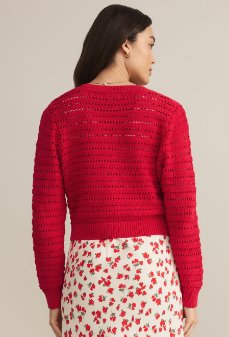 Romance Cardigan- Cherry