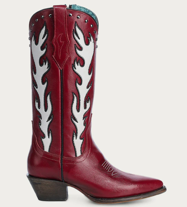 Ld Red Embroidery & Studs & Overlay - 6.5