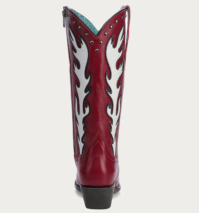 Ld Red Embroidery & Studs & Overlay - 6.5