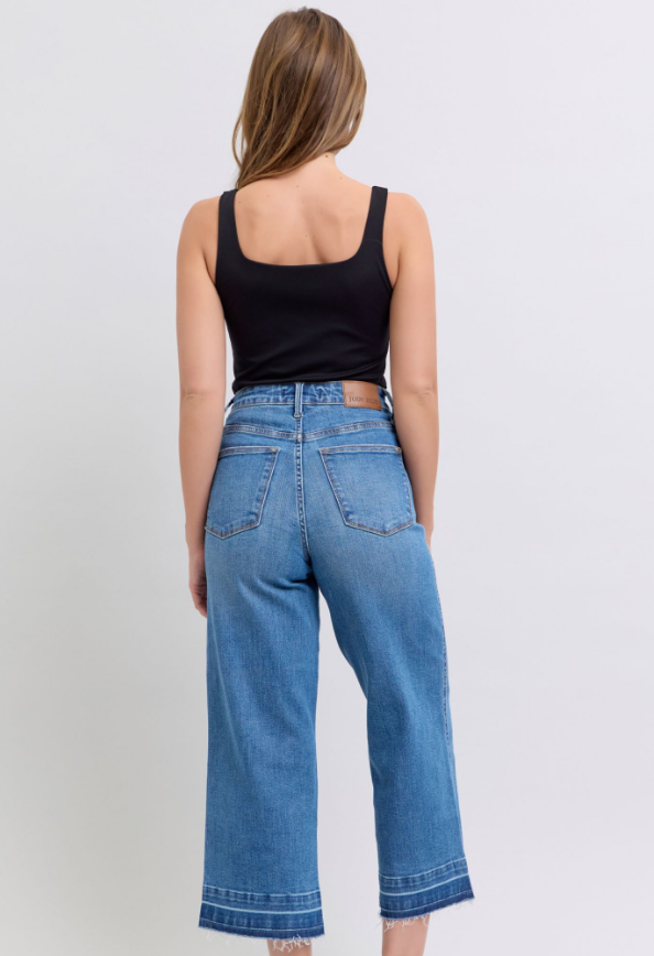 Hw Tummy Control Crop Wide Jean